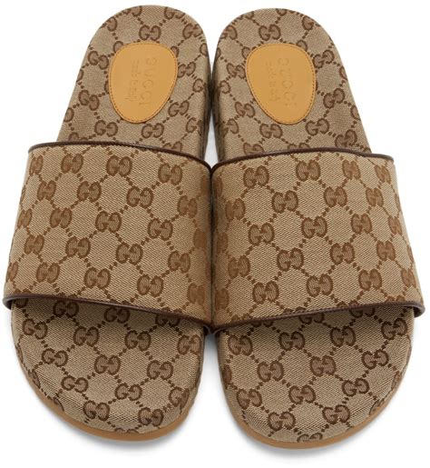 gucci beige gg sideline sandals|Gucci sandals nordstrom.